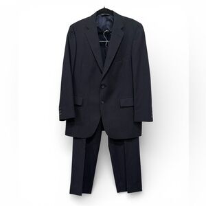 Austin Reed Regent Street 100% Wool Navy Pinstripe Mens Suit 44x28